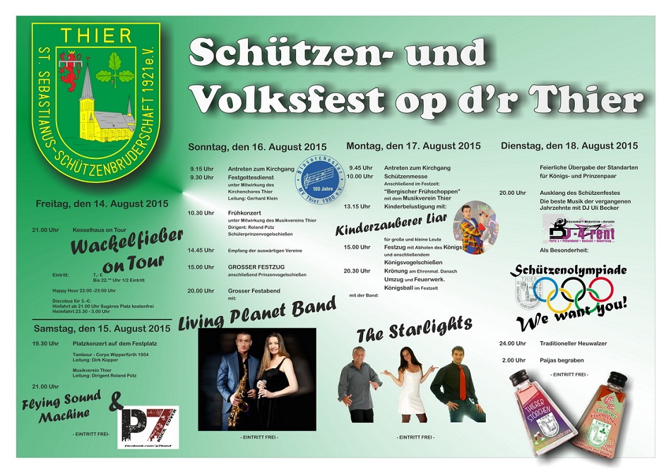 Schützen- und Volksfest op d'r Thier 2015