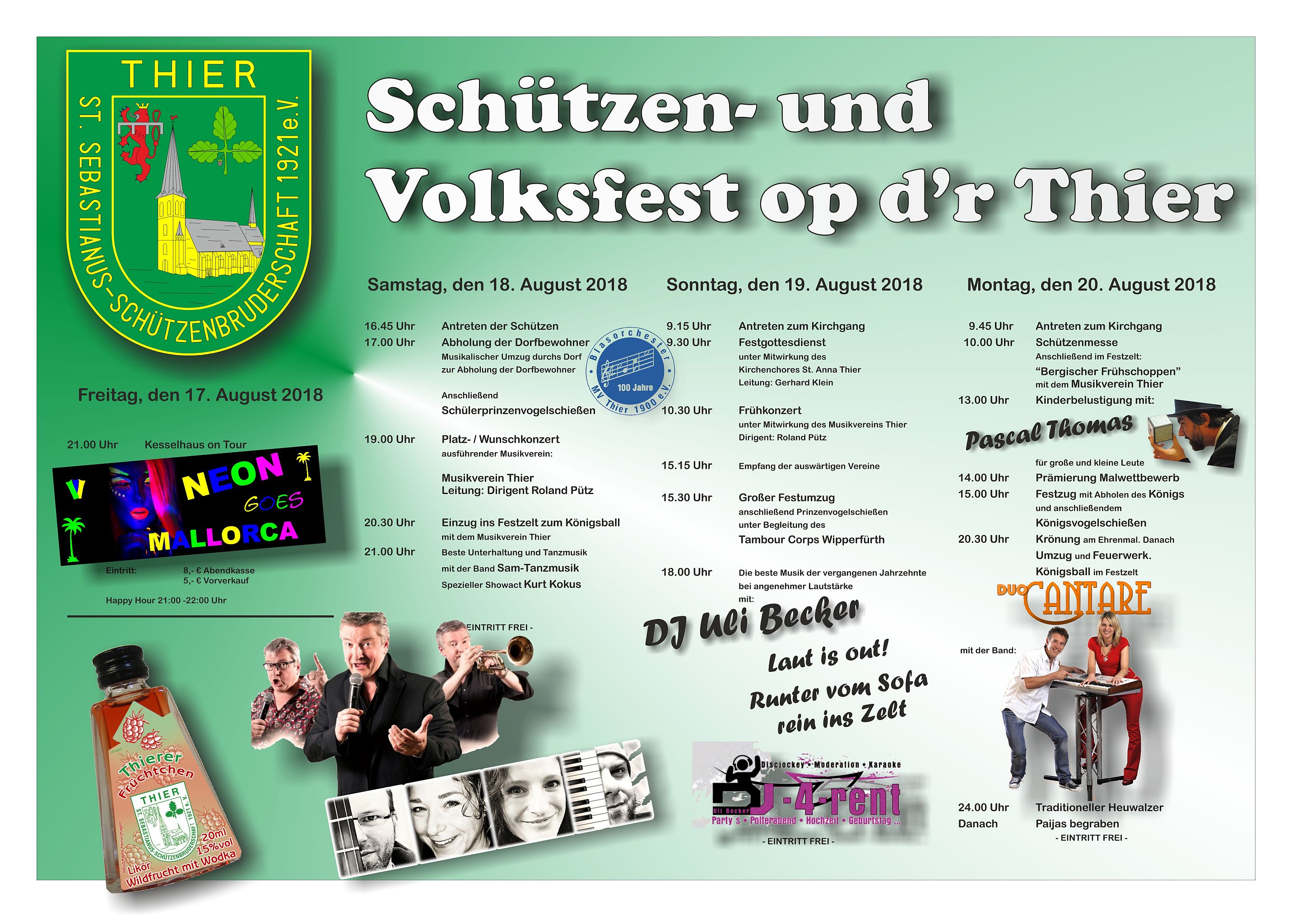 Plakat Schützenfest 2018